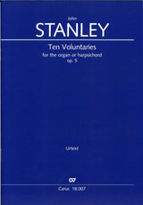 Stanley, 10 Voluntaries op. 5 (Carus)