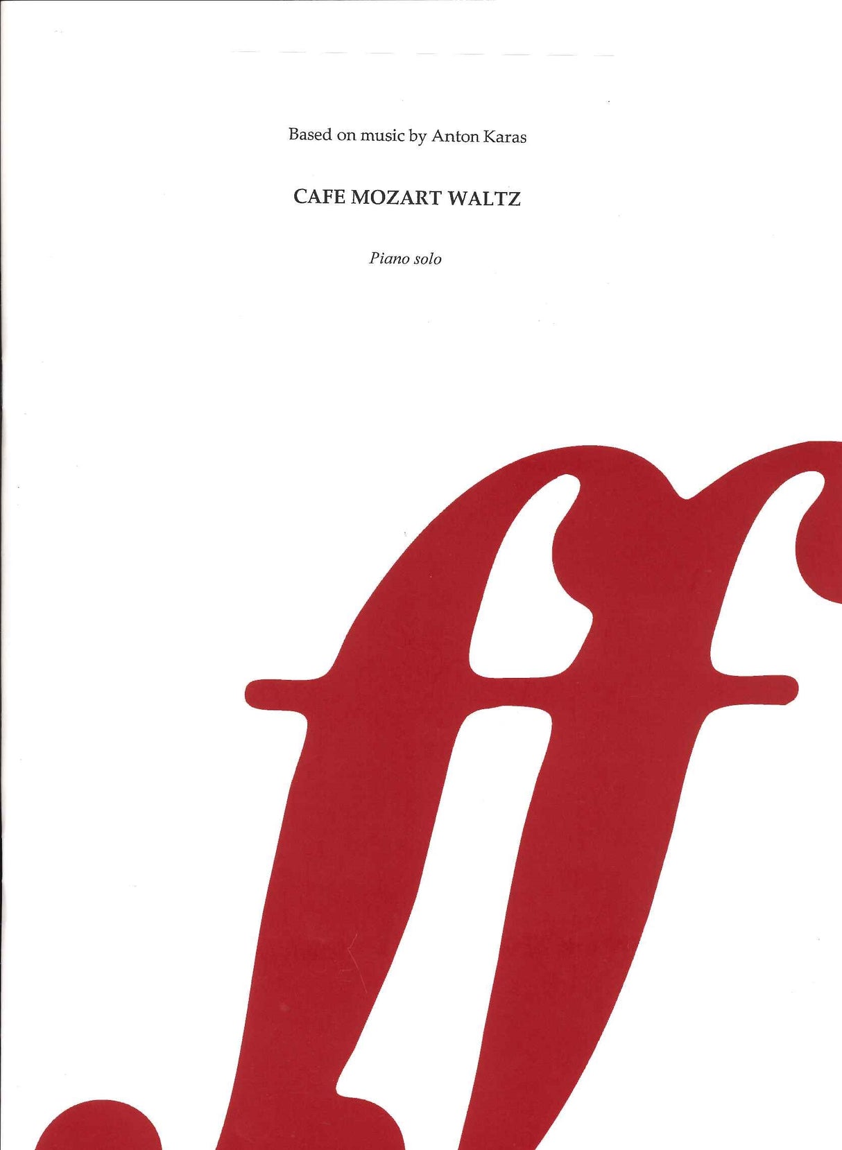 Karas, Cafe Mozart Waltz (The Third Man) (Chappell/Music Vault)