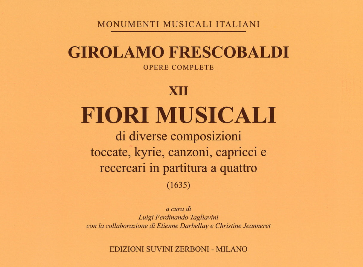 Frescobaldi, Fiori musicali (Org/Cemb) (Suvini Zerboni)