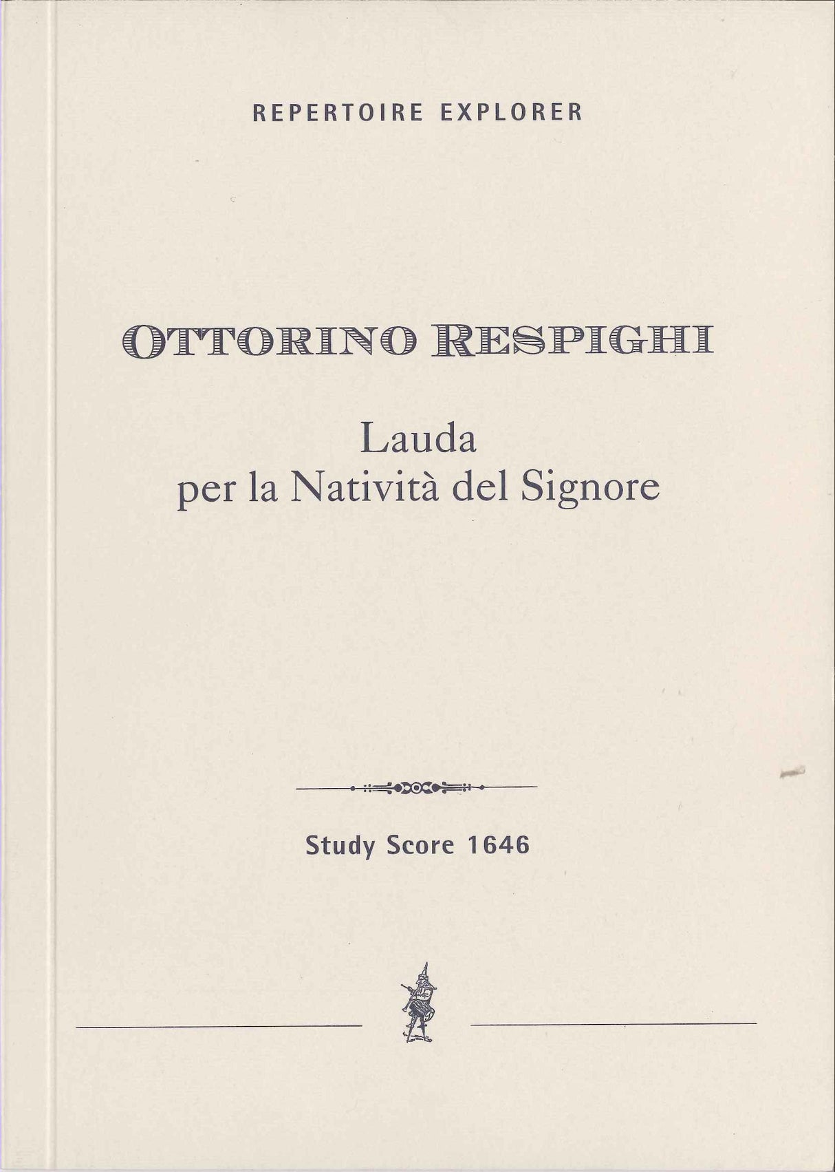 Respighi, Lauda per la nativita del Sgr. (Hoflich)