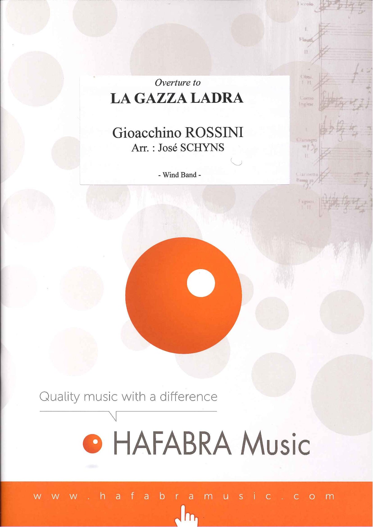 Rossini, Gazza ladra Ovt. Wind Band (Hafabra Music)
