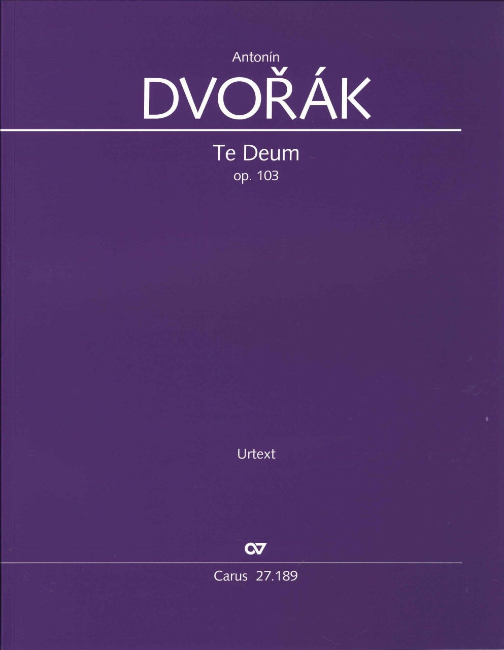 Dvorak, Te Deum op. 103 Full Score (Carus)