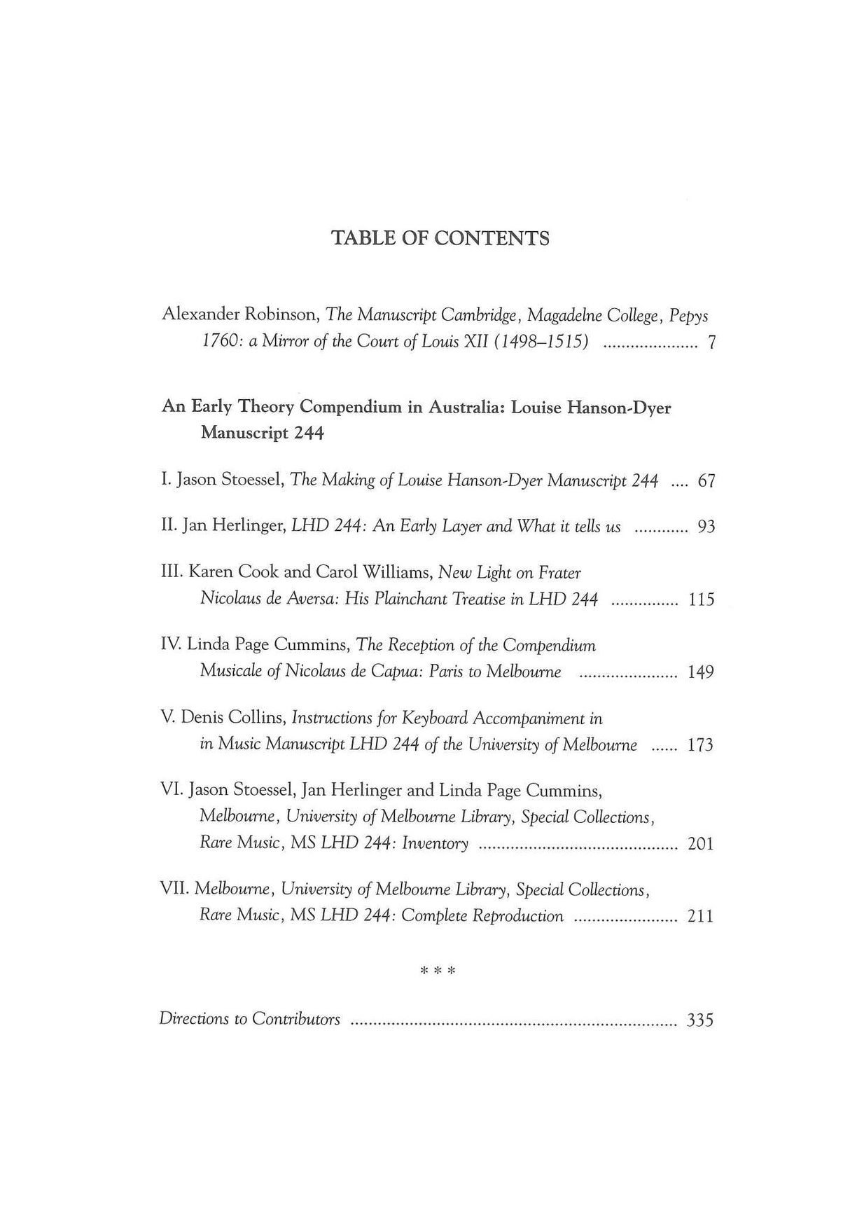 Musica Disciplina, Vol.60 (2015) (American Institute of Musicology)