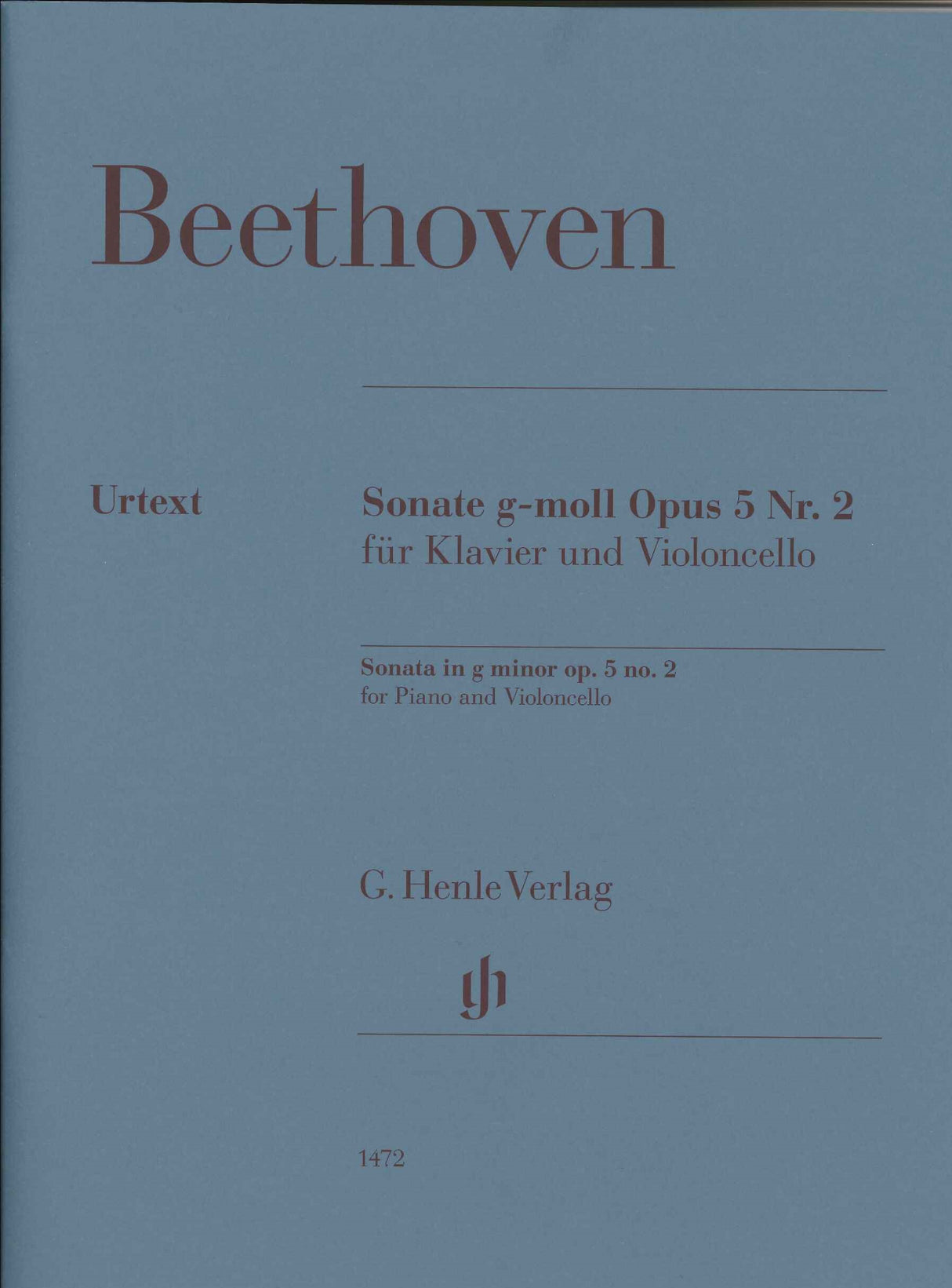 Beethoven, Sonata op. 5/2 in g (Henle)