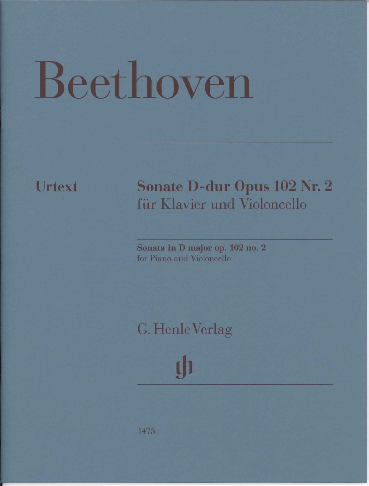 Beethoven, Sonata op.102/2 in D (Henle)