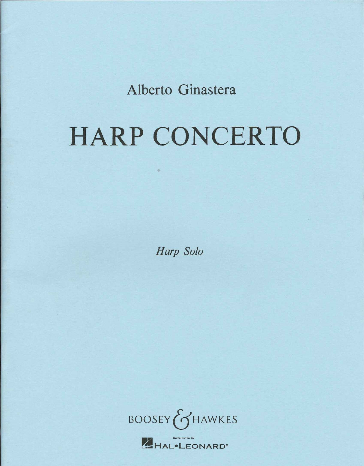 Ginastera, Concerto op. 25 (Harp part) (Boosey)