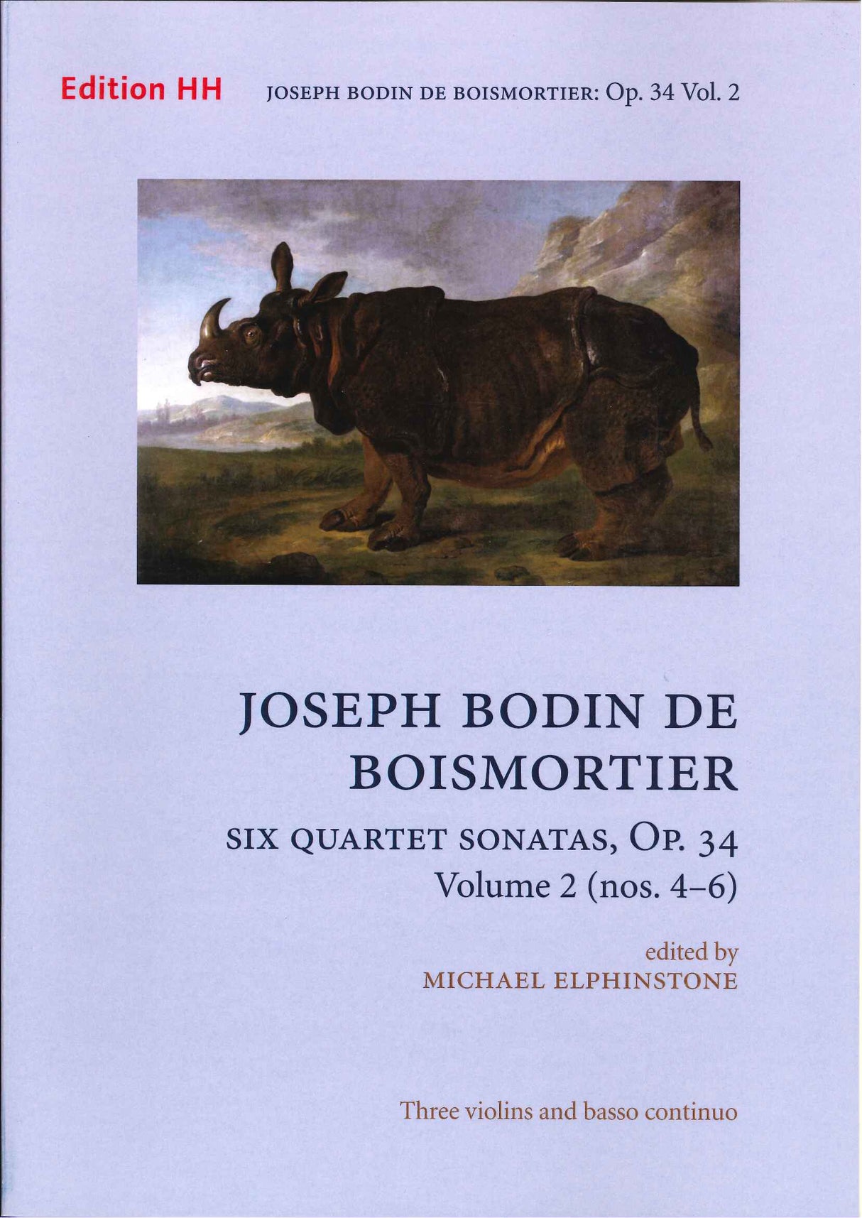 Boismortier, Quartet Sonatas op. 34/4-6 (Edition HH)