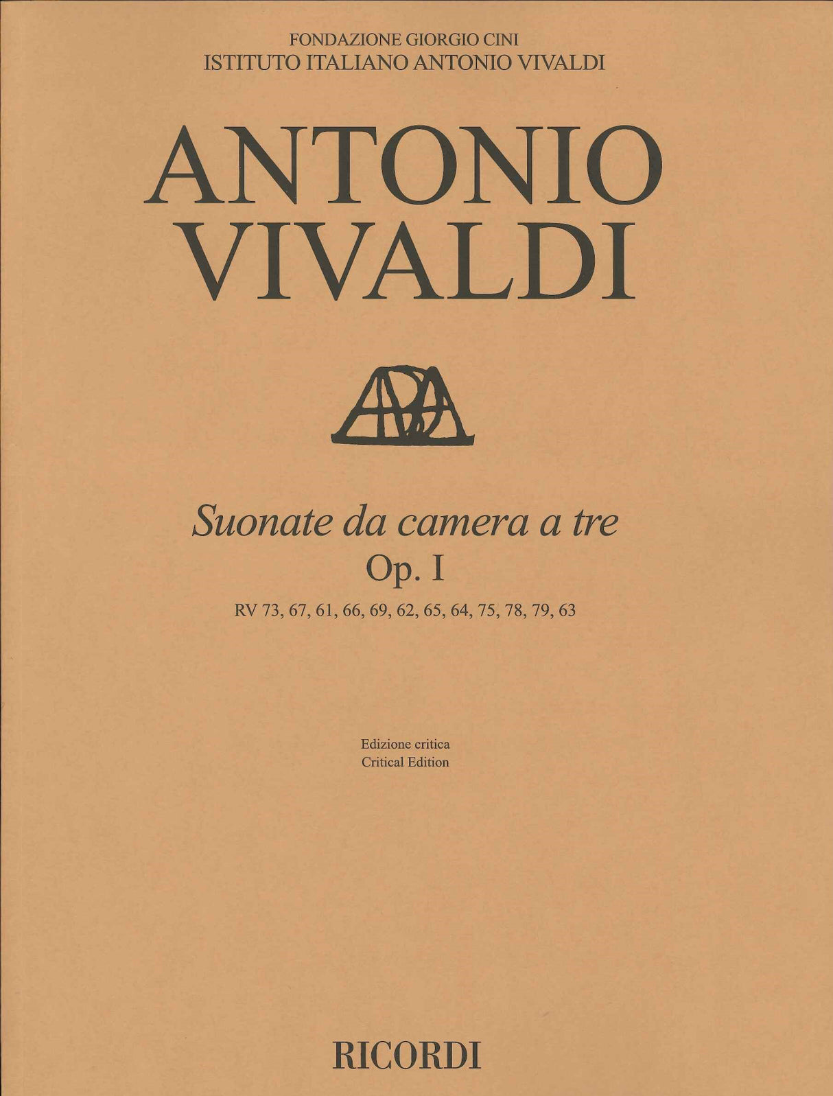 Vivaldi, Suonate da camera a 3 op. 1 (Ricordi)