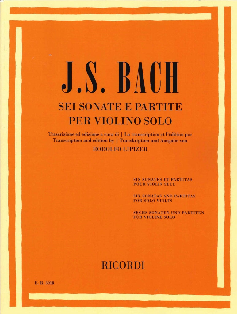 Bach, Sonate e Partite (Lipizer) (Ricordi)