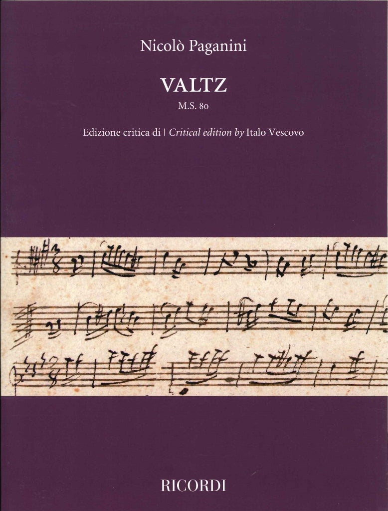 Paganini, Valtz M.S. 80 (Vescovo) (Ricordi)
