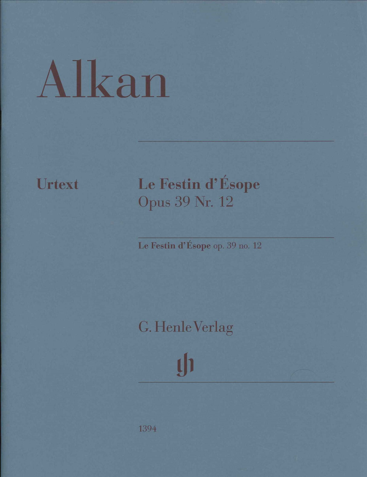 Alkan, Festin d'Esope, op. 39/12 (Henle)