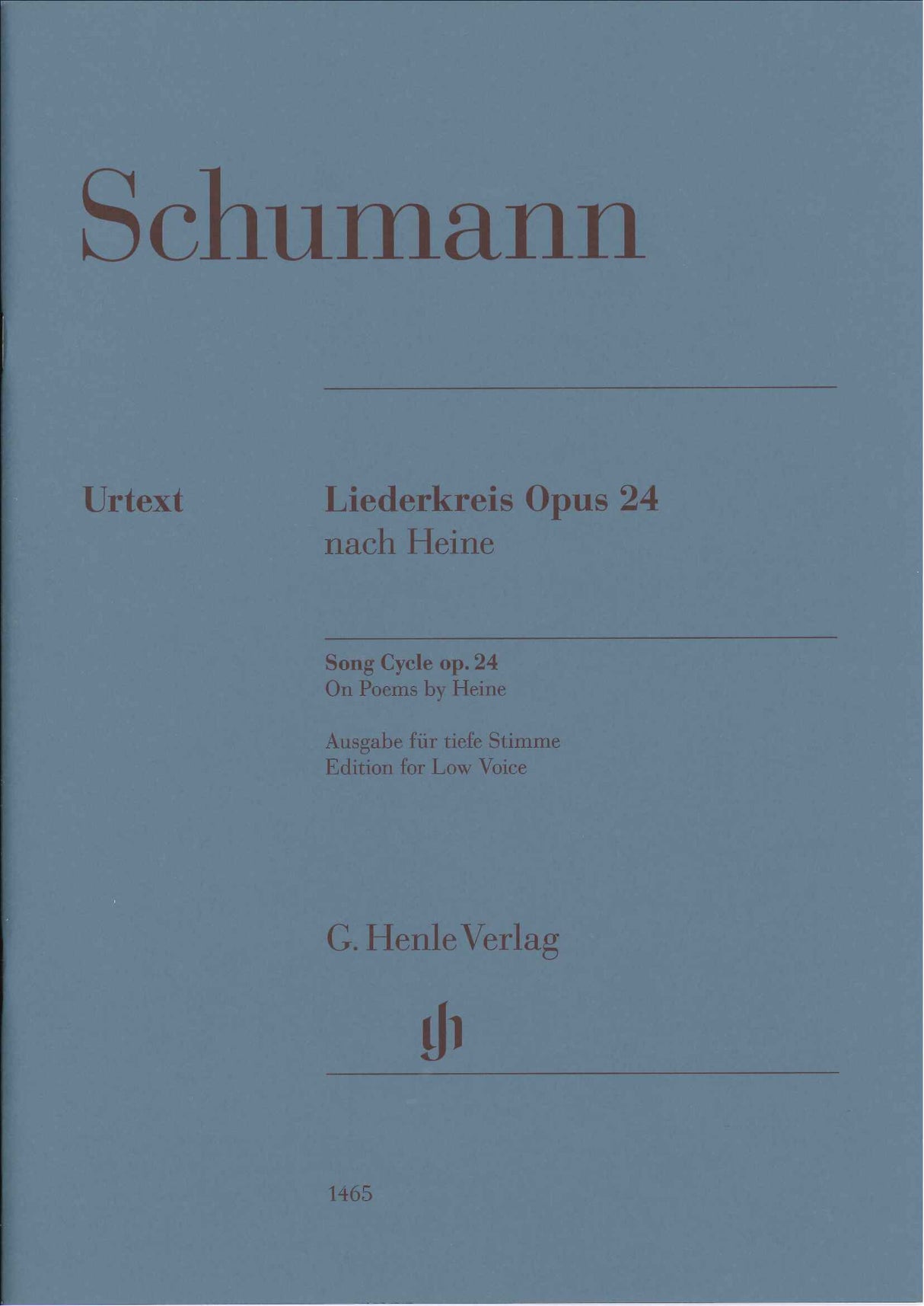 Schumann, Liederkreis op. 24 [G] (L) (Henle)