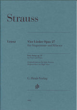 Strauss,R., 4 Lieder op. 27 (orig=H) (Henle)