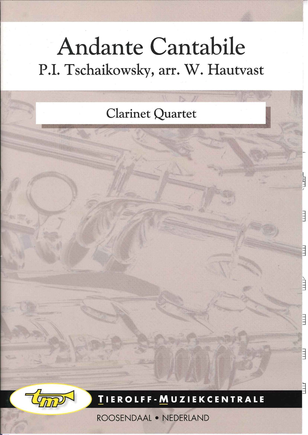Tchaikovsky, Andante cantable (Cl.Quarte (Tierolff)