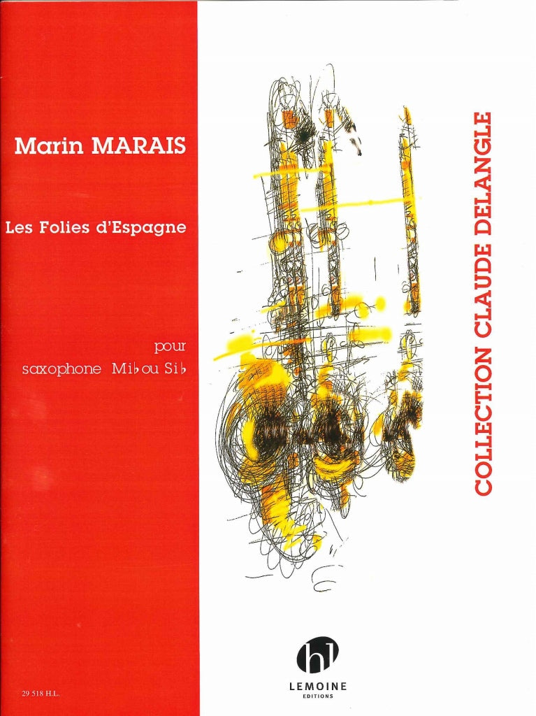 Marais, Folies d'Espagne (Sax Solo) (Lemoine)
