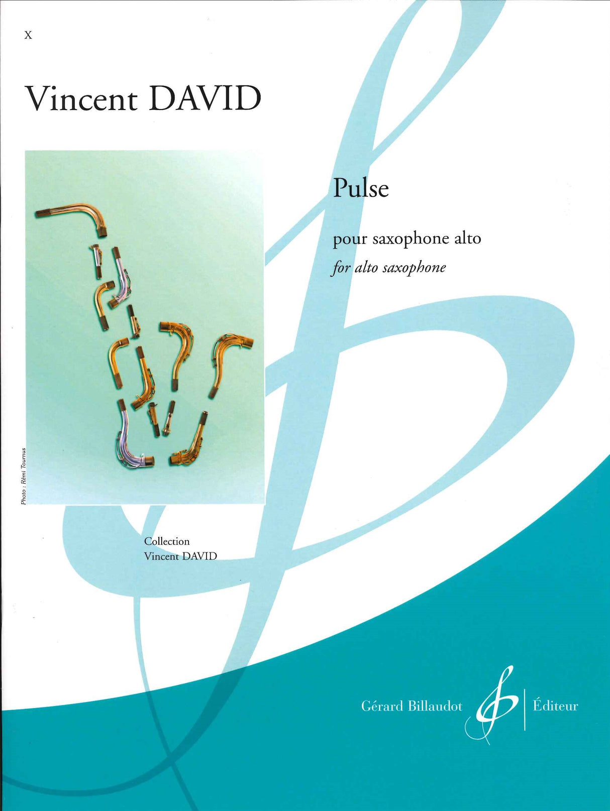 David, Pulse, pour saxophone alto (Billaudot)