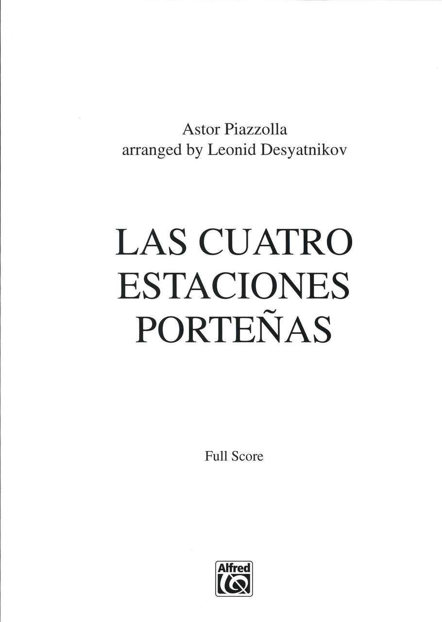Piazzolla, Las Cuatro Estaciones (Score) (Alfrerd)