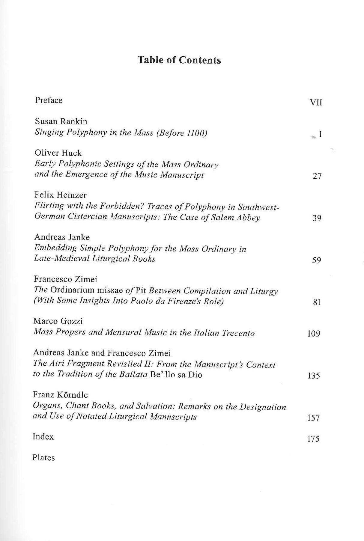Huck, Liturgical Books & Music Manuscrip (Olms)