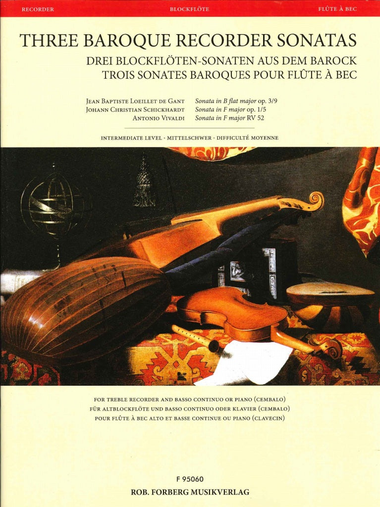 3 Baroque Recorder Sonatas (Forberg)