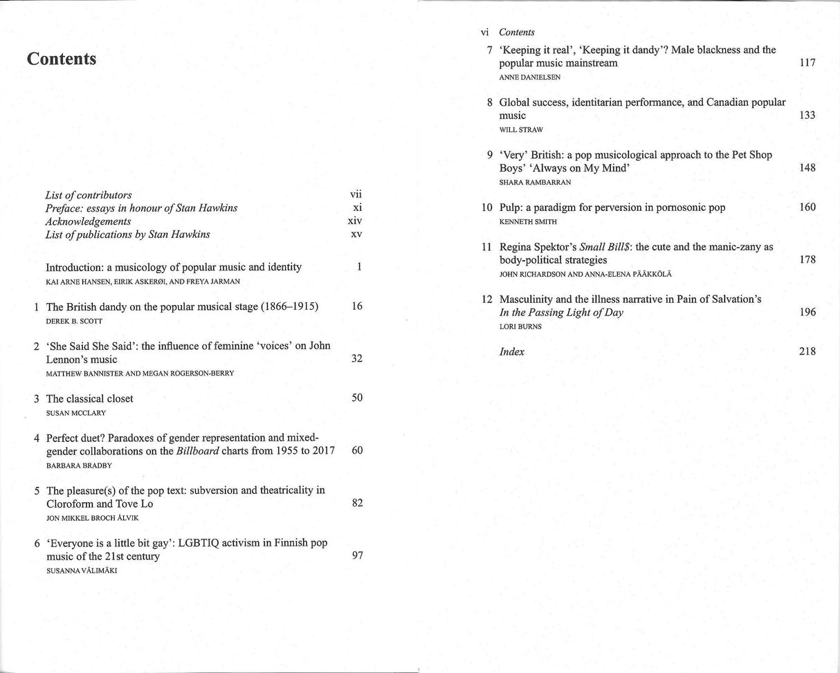 Hansen, Popular Musicology and Identity (Routledge)