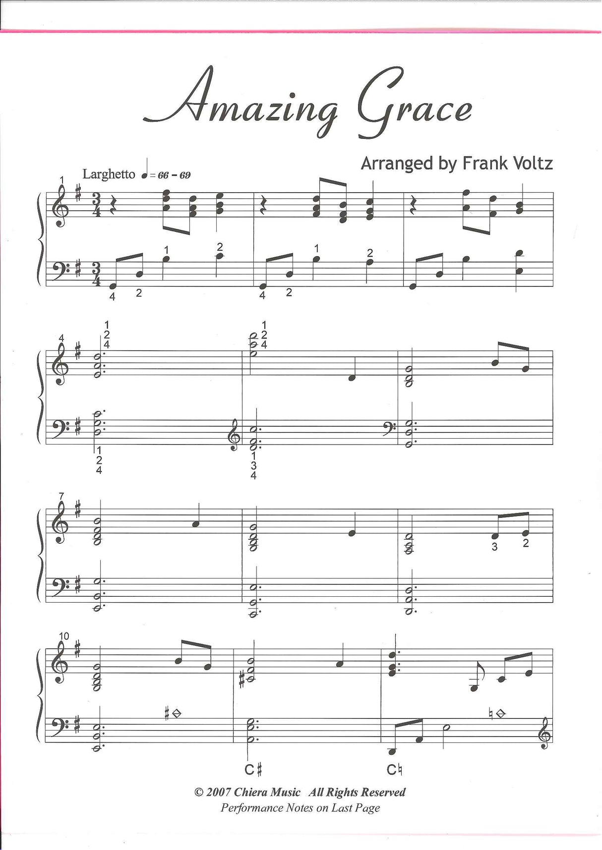 Amazing Grace (Chiera Music)