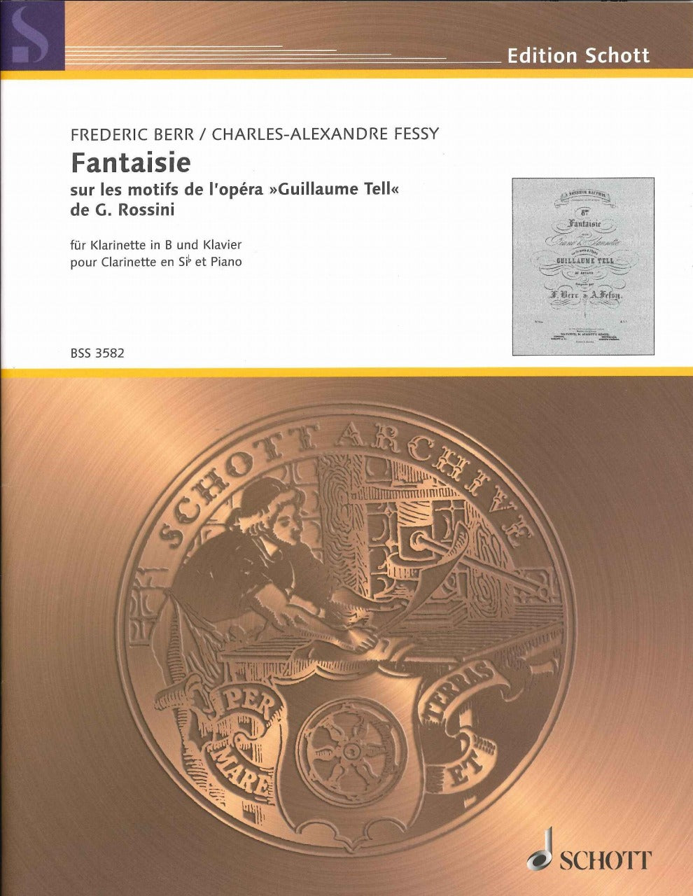 Rossini, Fantaisie sur Guillaume Tell (Schott)