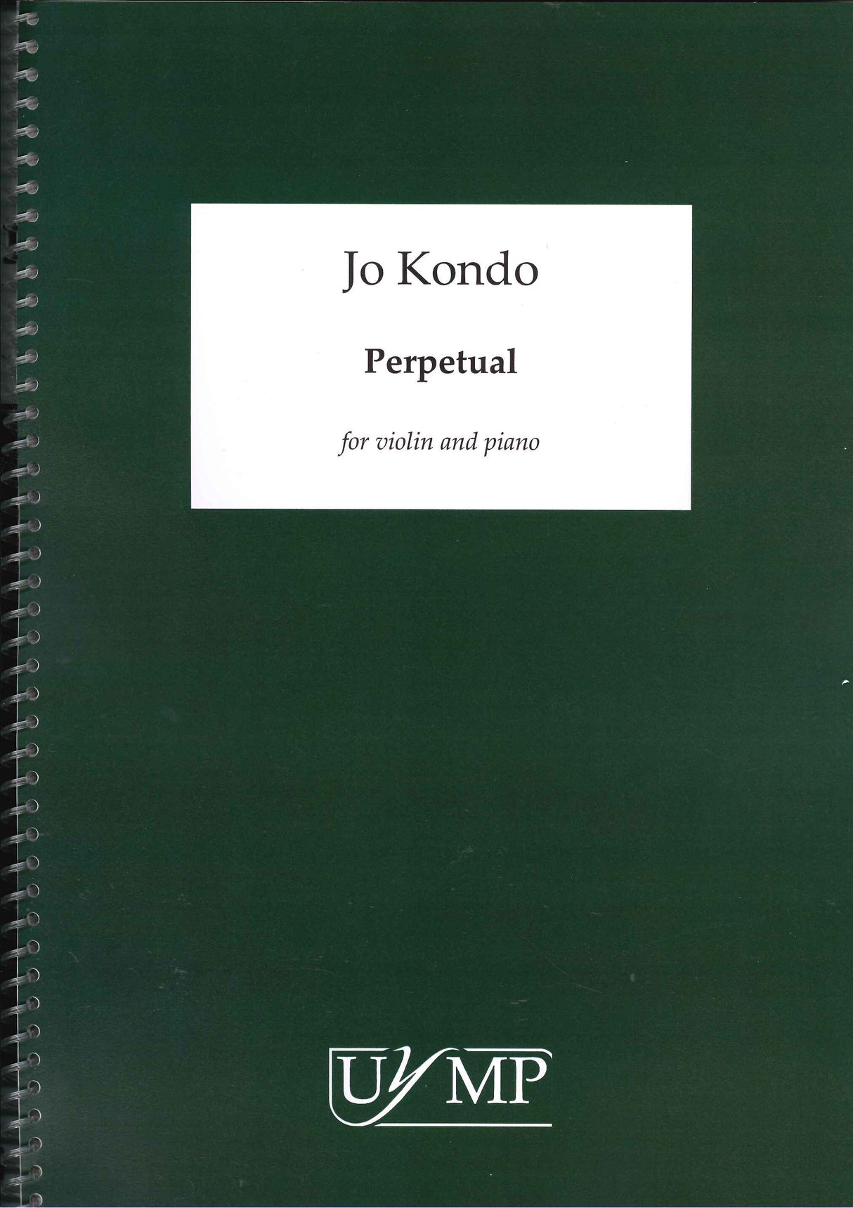 Kondo, Perpetual, for Violin and Piano (York Music Press, University of)