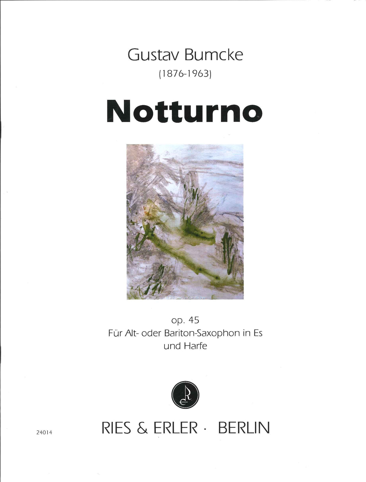 Bumcke, Notturno op. 45 (Eb Sax,Hrp) (Ries & Erler)