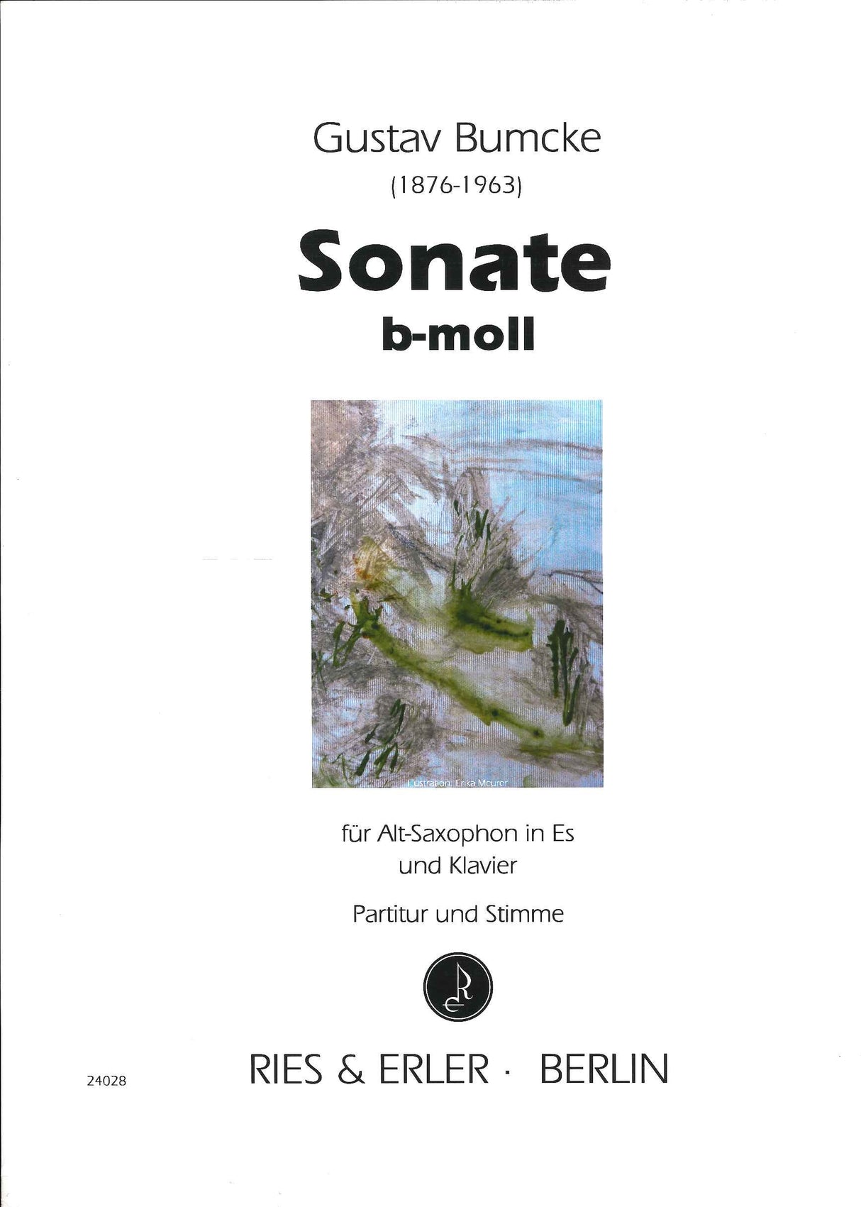 Bumcke, Sonate b-moll op. 68 (ASax,Pf) (Ries & Erler)