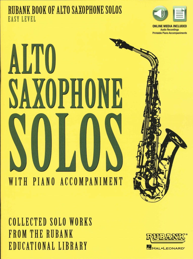 Rubank Book of Alto Sax Solos Easy Level (Rubank)