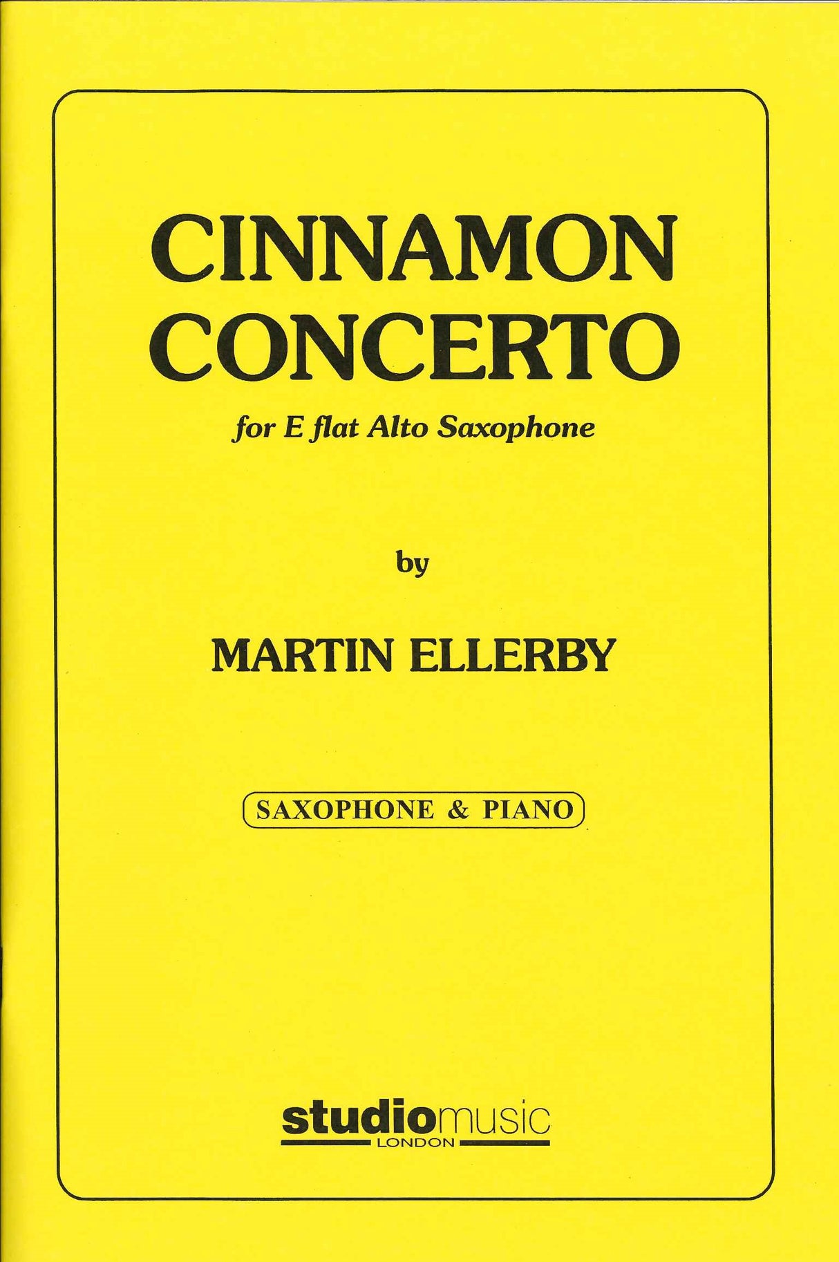 Ellerby, Cinnamon Concerto (ASax,Pf) (Studio Music)