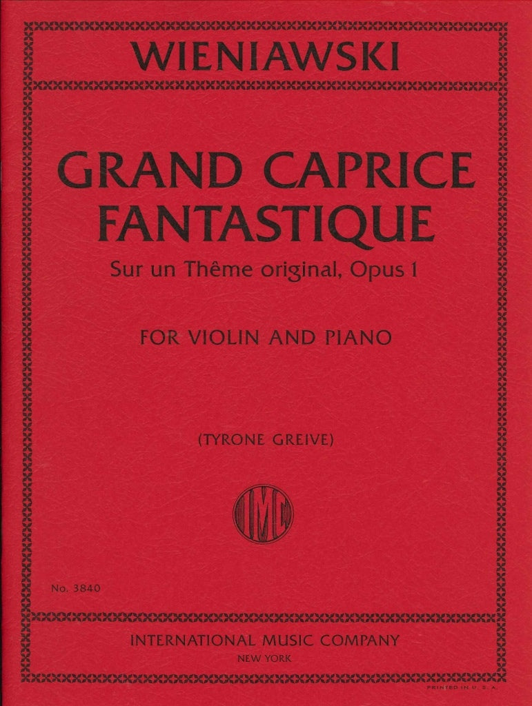 Wieniawski, Grand Caprice fantast. op. 1 (IMC)
