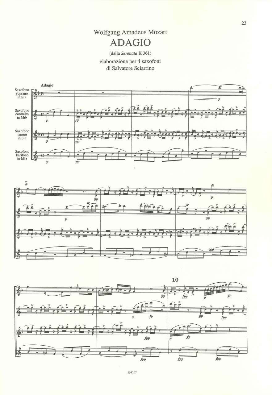 Sciarrino, Pagine (SATBr) (Ricordi)