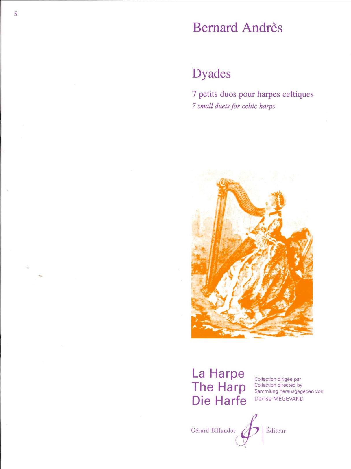 Andres, Dyades: 7 petits duos (2Hrps) (Billaudot)