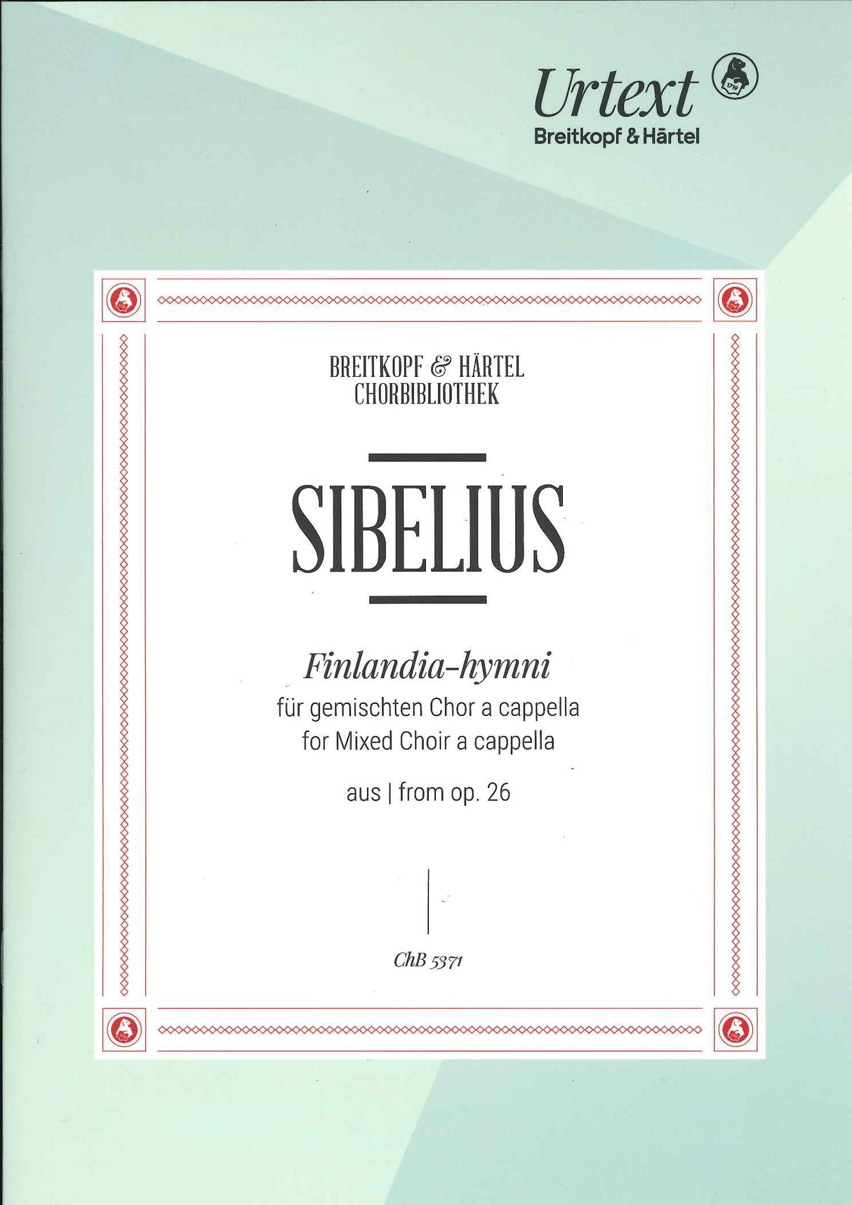 Sibelius, Finlandia-hymni (SATB) [Fin] (Breitkopf)