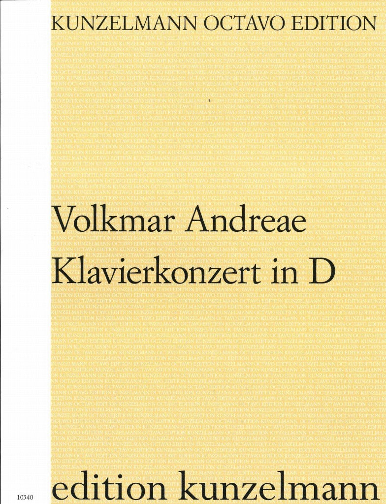 Andreae, Concerto for Piano in d minor (Kunzelmann)