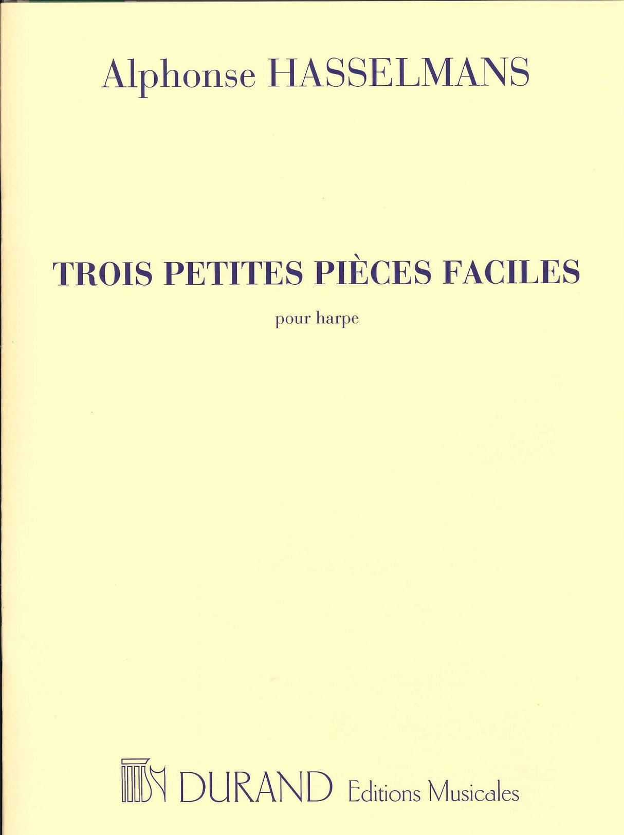 Hasselmans, 3 Petites Pieces faciles (Durand)