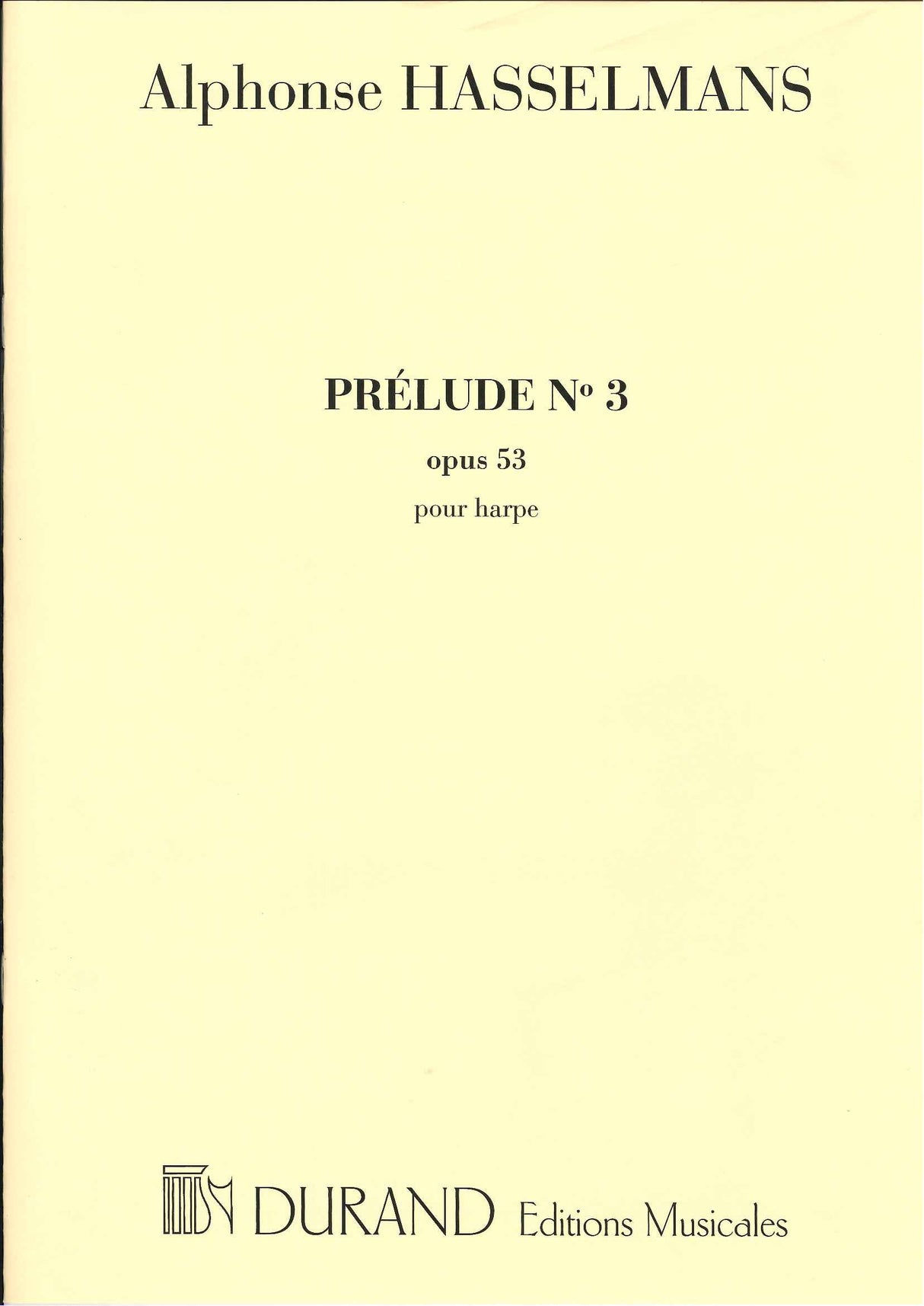 Hasselmans, Prelude No. 3 op. 53 (Durand)