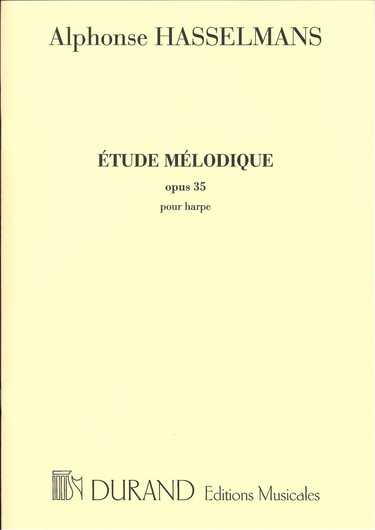 Hasselmans, Etude melodique op. 35 (Durand)