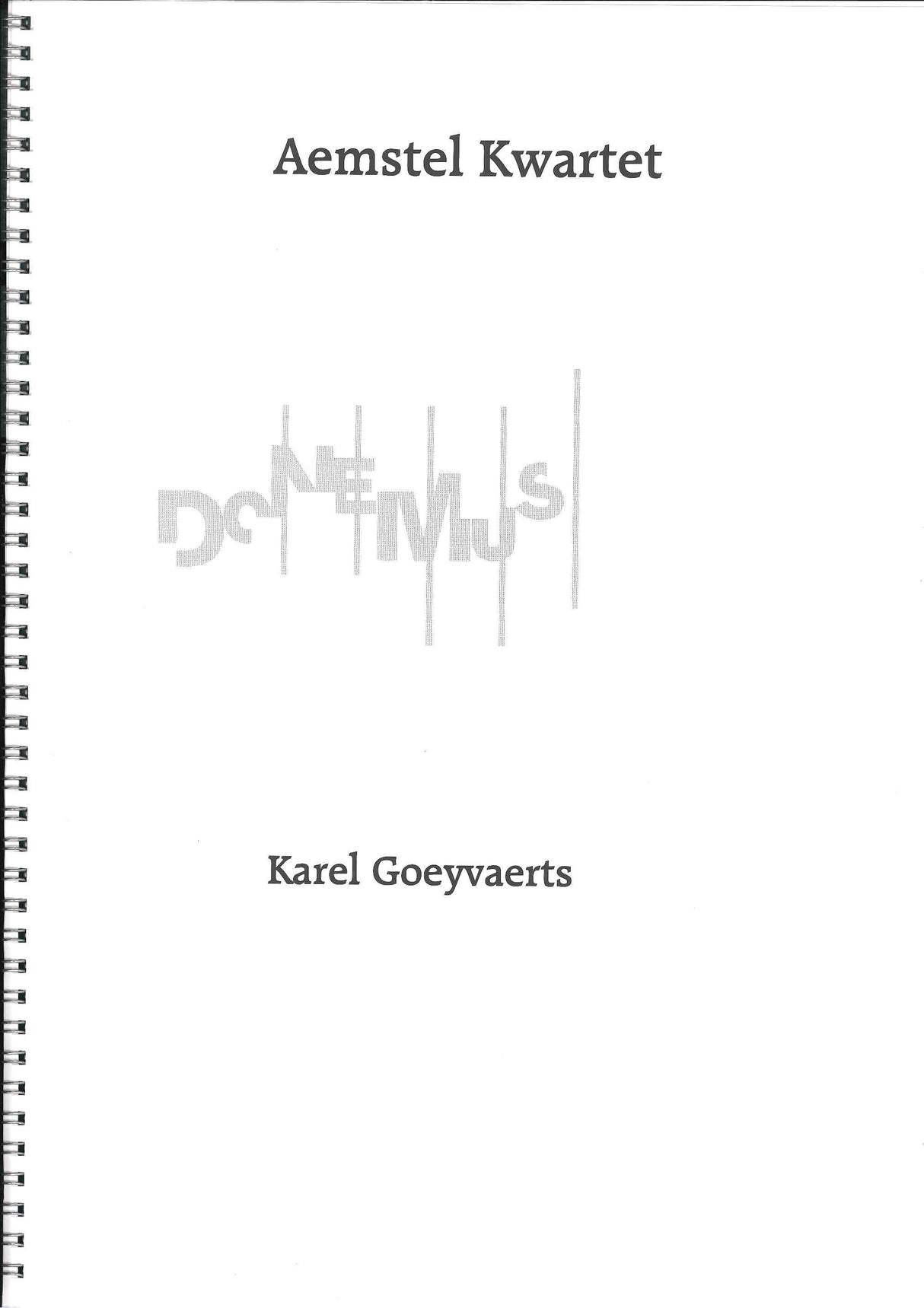 Goeyvaerts, Aemstel Kwartet (Donemus)