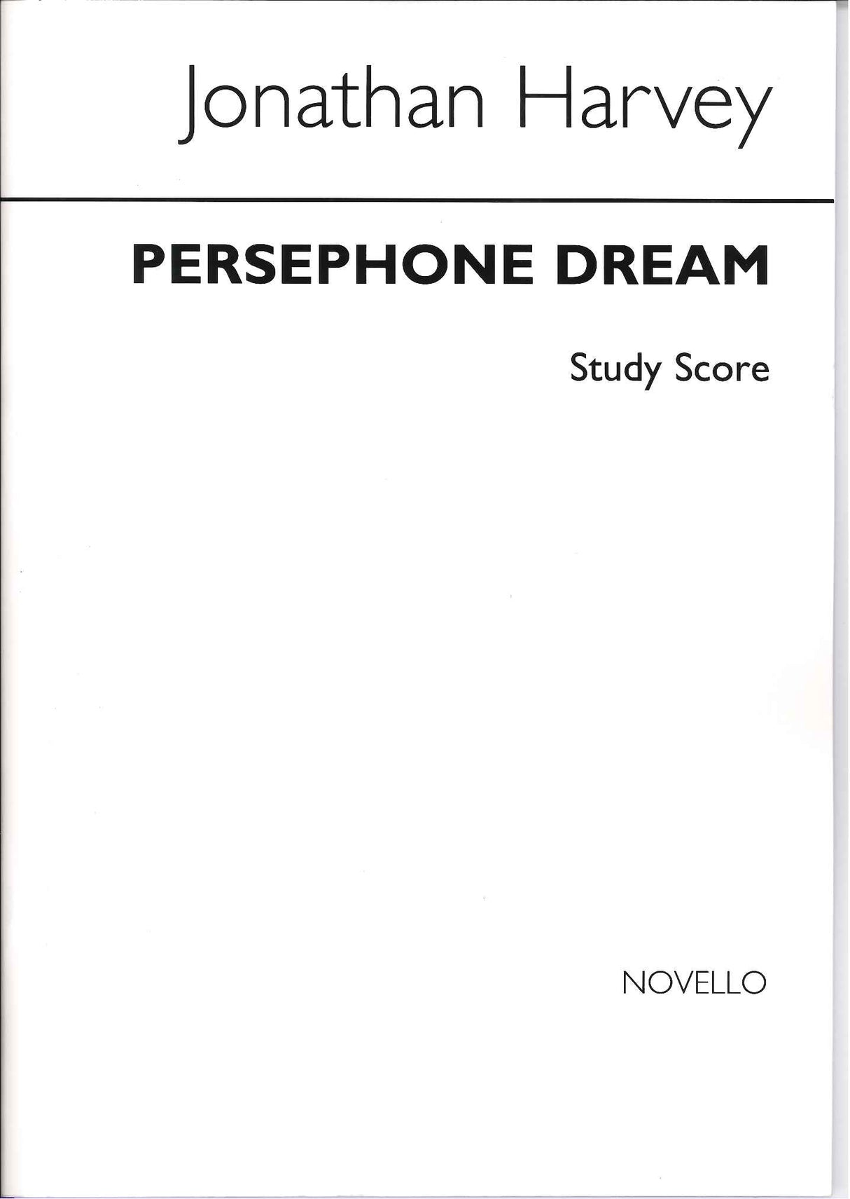 Harvey, Persephone Dream: Symphonic Poem (Novello)