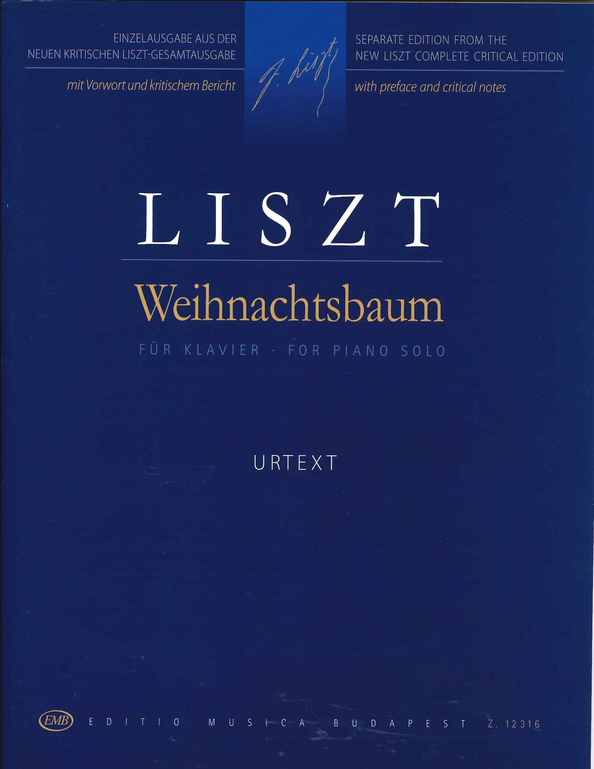 Liszt, Weihnachtsbaum S 186 (rev.) (Editio Musica Budapest)