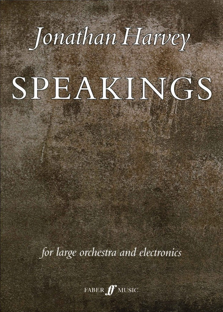 Harvey, Speakings (Faber Music)