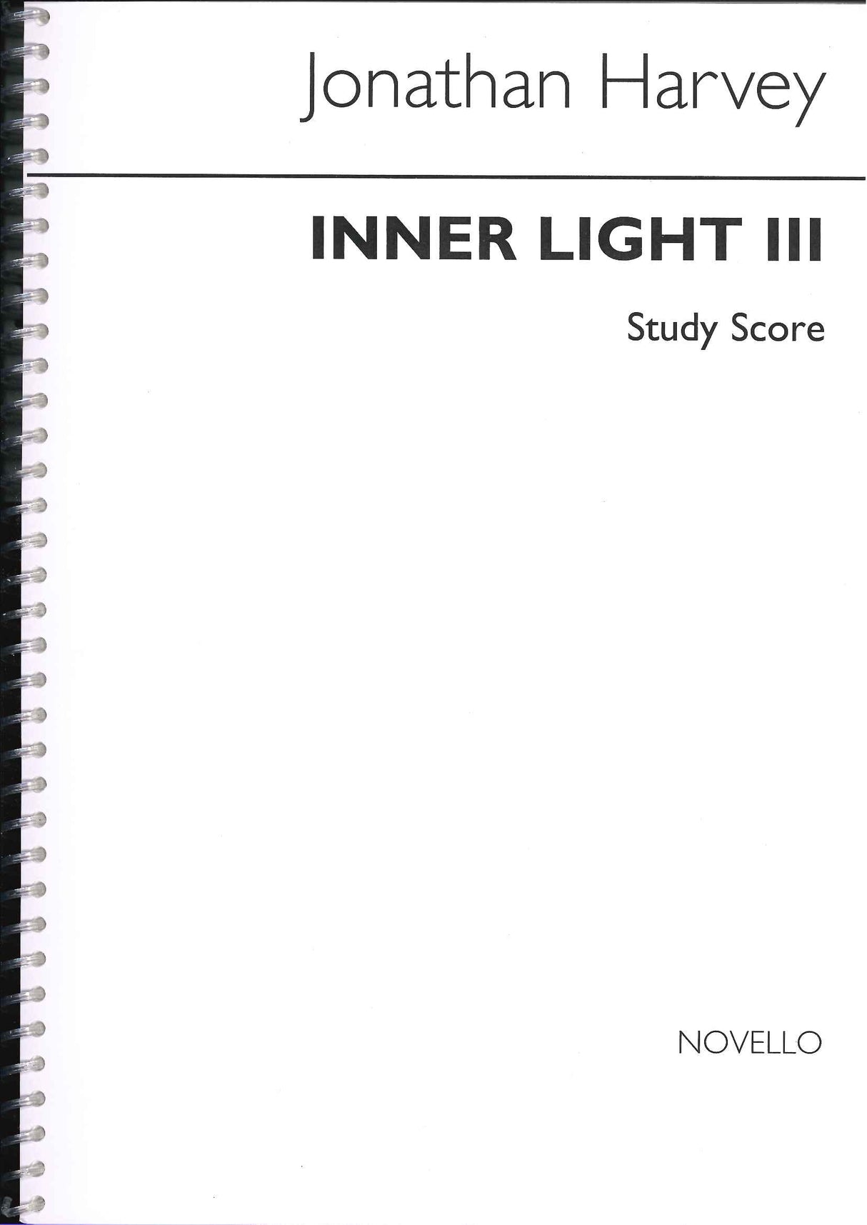 Harvey, Inner Light 3  (Orch,Tape) (Novello)