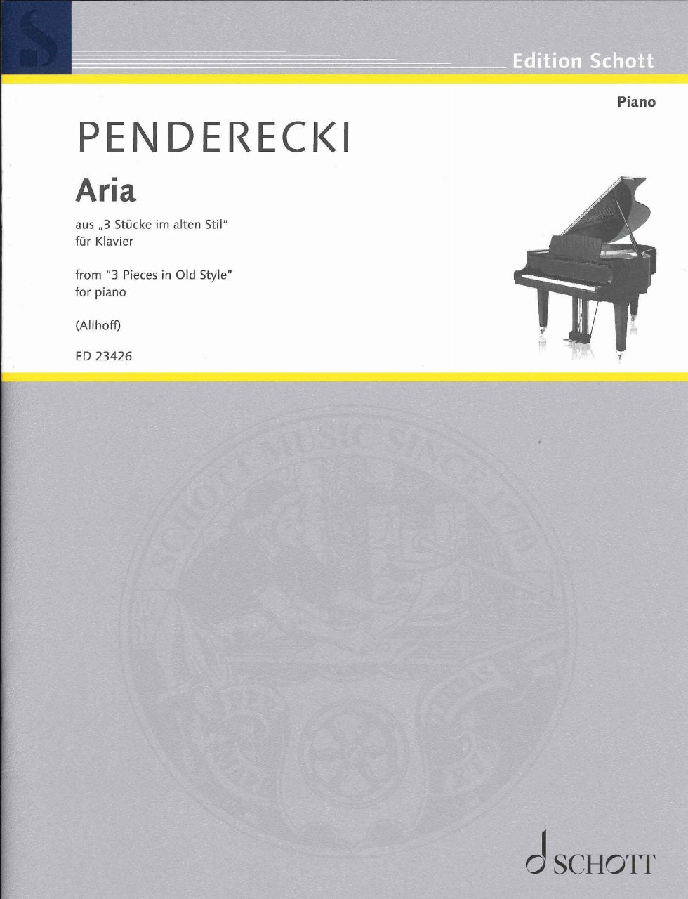 Penderecki, Aria (Schott)