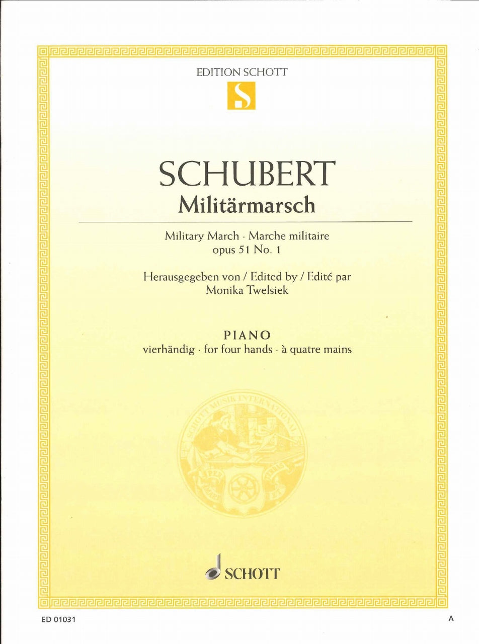Schubert, Militarmarsch I (Towelsiek) (Schott)