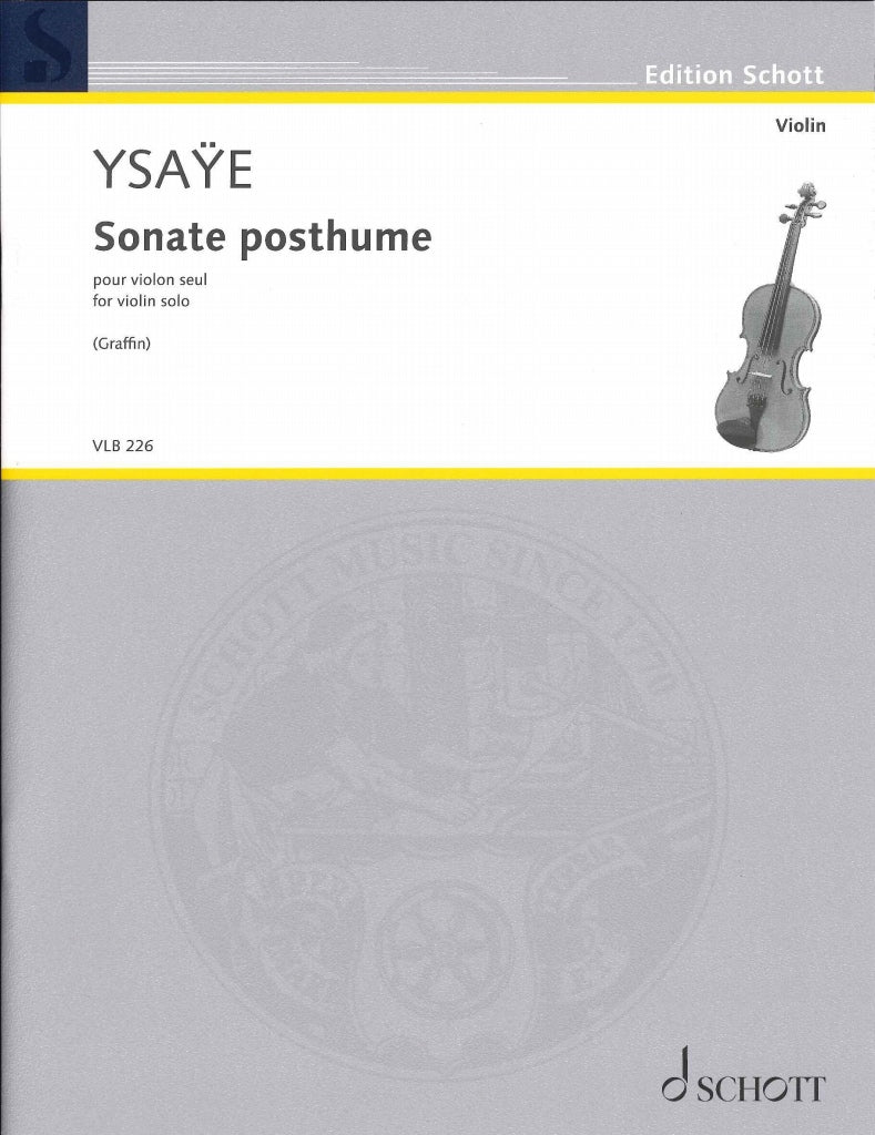 Ysaye, Sonate posthume op. 27bis (Schott)