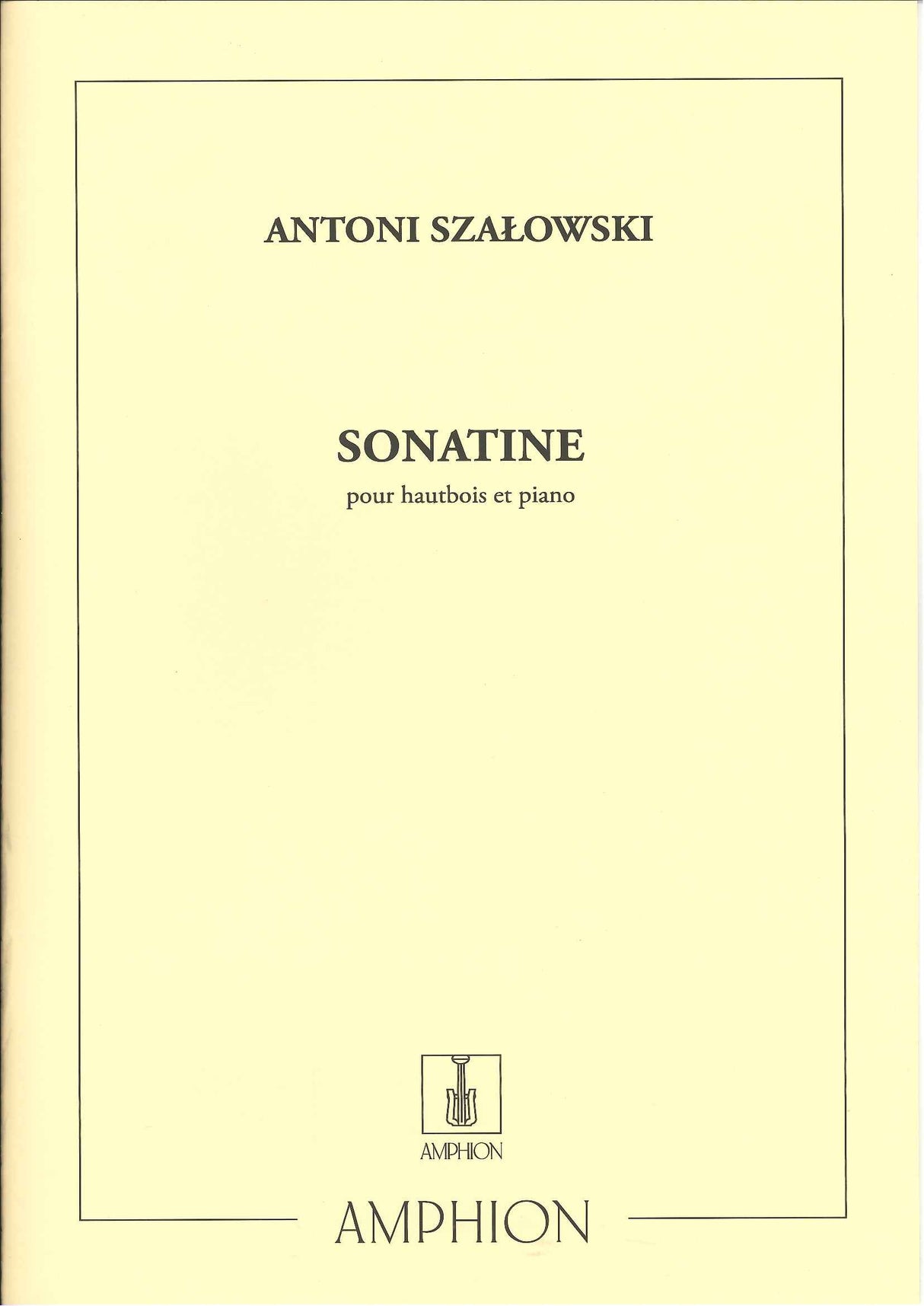 Szalowski, Sonatine (Ob,Pf) (Amphion)