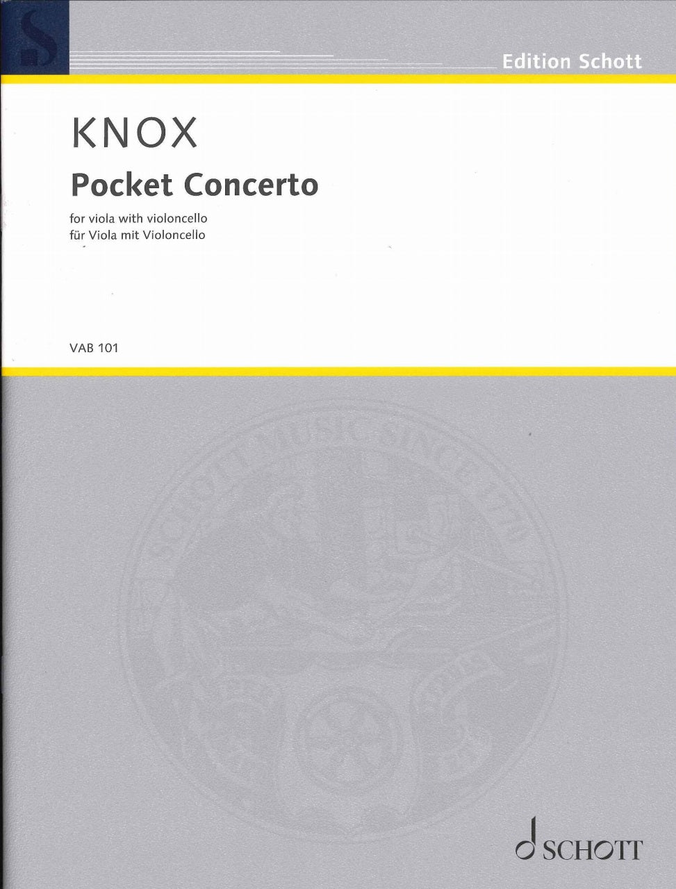 Knox, Pocket Concerto for Viola w. Vc (Schott)
