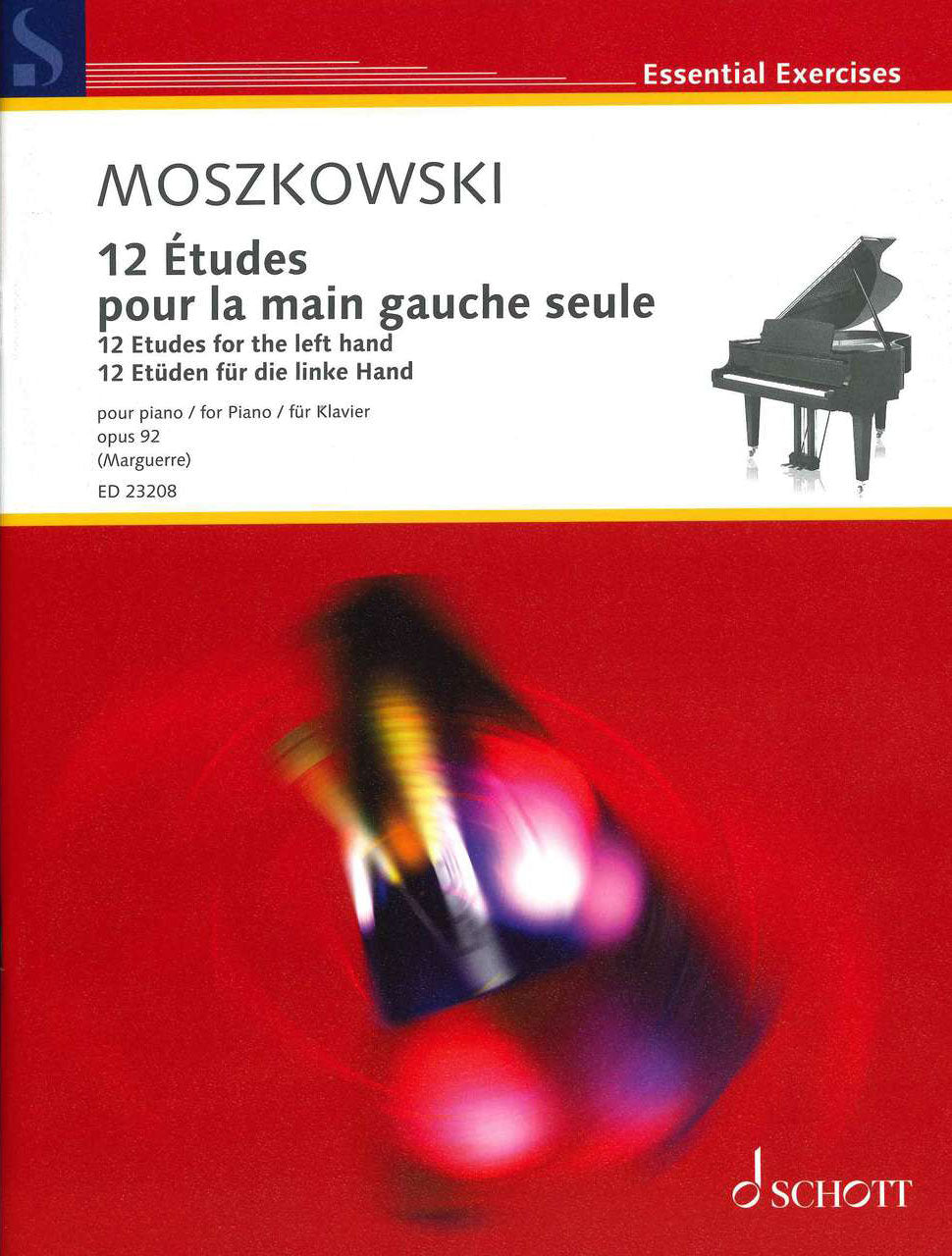 Moszkowski, 12 Etudes for the LH op. 92 (Schott)